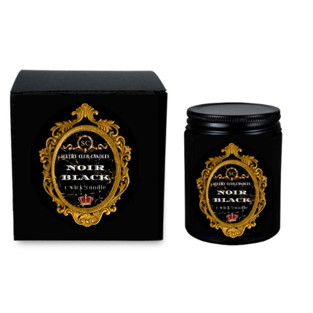 Noir Black Single Wick Candle